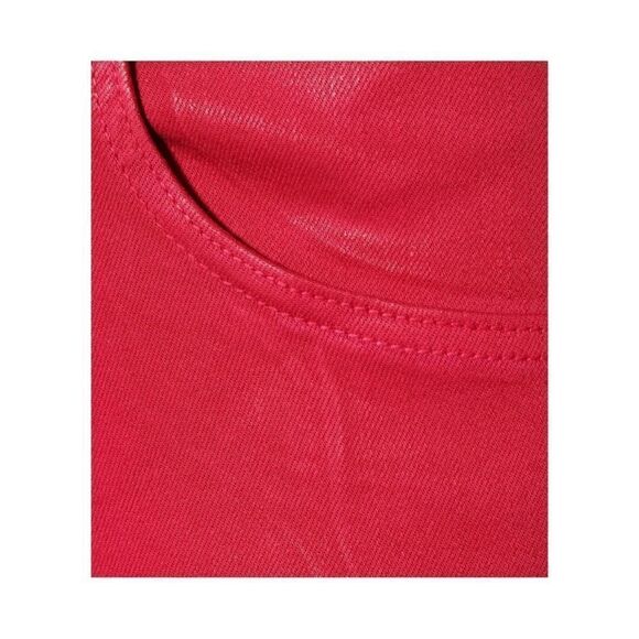 J Brand Alana High Rise Cropped Coated Dizzy Pink Jeans size 26 NWT - Picture 3 of 8